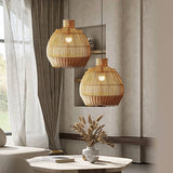 Rattan Apple Pendant Light Livingroom