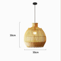 Rattan Apple Pendant Light Size 50cm x 50cm