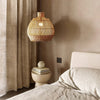 Rattan Apple Pendant Light