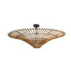 Rattan Umbrella Ceiling Light Beige