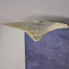 Rattan Umbrella Ceiling Light Side View