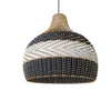 Colored Rattan Bulb Pendant Light