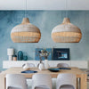 Bicolor Design Rattan Pendant Light