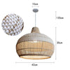 Bicolor Design Rattan Pendant Light