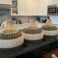 Colored Rattan Bulb Pendant Light
