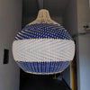 Colored Rattan Bulb Pendant Light