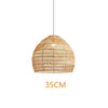 Suspension Cloche Ajourée en Rotin