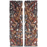 Set 2 Panneaux Muraux Harmonie Traditionnelle - 120 cm