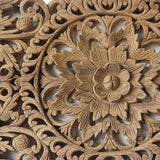Set 2 Panneaux Muraux Rectangle Lotus Sacré - 90 cm