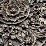 Panneau Mural Lotus Boisé - 60 cm