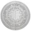 White-Lotus-Flower-Round-Wall-Panel-Front