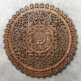 Round-Single-Bed-Panel-Lotus-Flower-Front