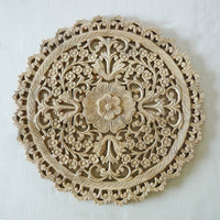Panneau Mural Rond Lotus Eternel - 60 cm