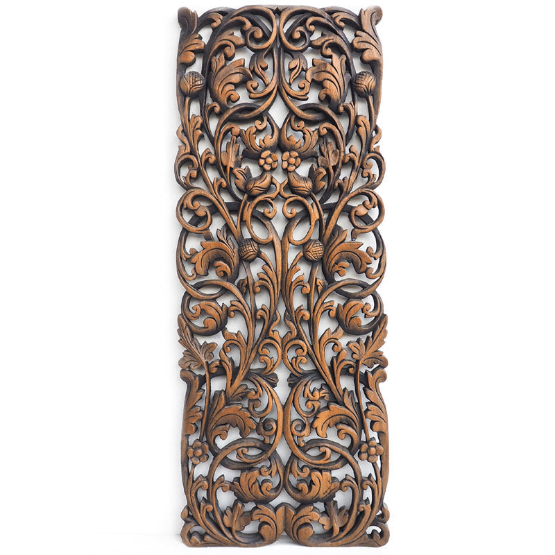 Wooden Carved Jungle Wall Panel Decor - 90 cm – Dokinko