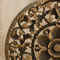 Panneau Mural Rond Eclat Floral - 60 cm