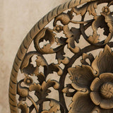 Panneau Mural Rond Eclat Floral - 60 cm
