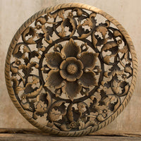Panneau Mural Rond Eclat Floral - 60 cm