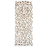 Panneau Mural Thai Jungle Vintage Blanc - 90 cm