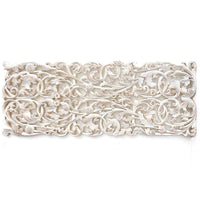 Panneau Mural Thai Jungle Vintage Blanc - 90 cm