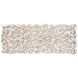 Panneau Mural Thai Jungle Vintage Blanc - 90 cm