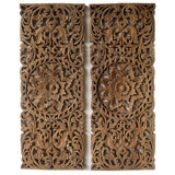 Set 2 Panneaux Muraux Rectangle Lotus Sacré - 90 cm