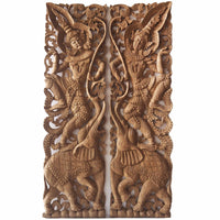 Set 2 Panneaux Muraux Anges Gardiens Traditionnels - 120 cm
