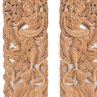 Set 2 Panneaux Muraux Anges Gardiens Thailandais Nature - 120 cm