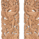 Set 2 Panneaux Muraux Anges Gardiens Thailandais Nature - 120 cm