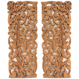 Set 2 Panneaux Muraux Rectangles Elégance Végétale Nature - 90 cm