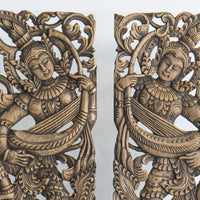 Set 2 Panneaux Muraux Anges Gardiens Thailandais - 120 cm