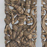 Set 2 Panneaux Muraux Anges Gardiens Thailandais - 120 cm
