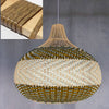Colored Rattan Bulb Pendant Light