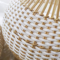 Bicolor Design Rattan Pendant Light