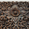 Teak-Wood-Headboard-Lotus-Panel-Flower