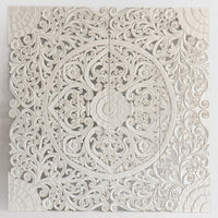 Headboard-Acacia-Wood-Recycled-Bohemian-White-California-King-180-cm-Front