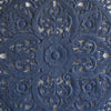 Teak-Wood-Recycled-Indigo-Floral-Headboard-Flower-detail