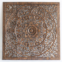 Antique-Teak-Wood-Standard-Headboard-Front-View