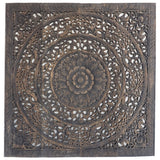 Vintage-Teak-Wood-Lotus-Flower-Headboard-Standard-Bed-120-cm-front