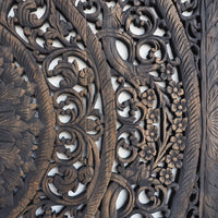 Vintage-Teak-Wood-Lotus-Flower-Headboard-Standard-Bed-120-cm-zoom