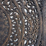 Vintage-Teak-Wood-Lotus-Flower-Headboard-Standard-Bed-120-cm-zoom