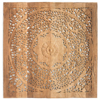 Teak-Wood-Floral-Traditional-Standard-Bed-Front-Headboard