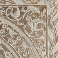 Teak-Wood-Headboard-Vintage-White-Oriental-Single-Bed-Detail