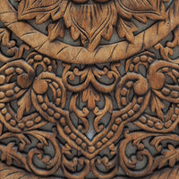 teak-wood-headboard-single-bed-tropical-lotus-detail