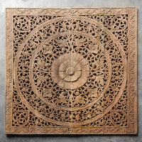 Teak-Wood-Headboard-Lotus-Tropical-Standard-Front-Face