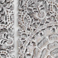 Teak-Wood-Headboard-Vintage-Grey-Mandala-Standard-Bed-Details