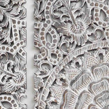 Teak-Wood-Headboard-Vintage-Grey-Mandala-Standard-Bed-Details