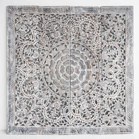 Teak-Wood-Headboard-Vintage-Grey-Mandala-Standard-Bed-Front