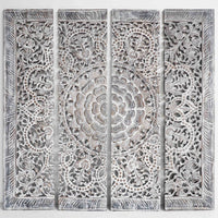 Teak-Wood-Headboard-Vintage-Grey-Mandala-Standard-Bed-Split
