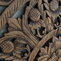 Teak-Wood-Mediterranean-Headboard-Standard-Bed-Zoom