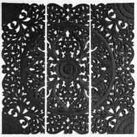 Balinese-Black-Queen-Size-Recycled-Teak-Wood-Headboard-Split-Front-View